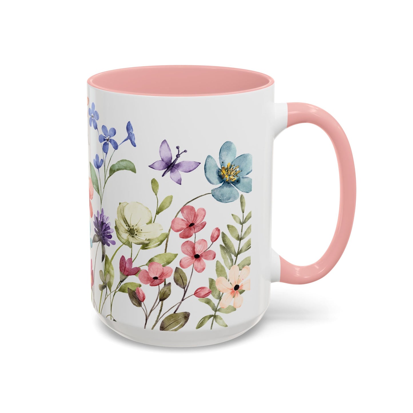 Copy of Floral Accent Coffee Mug | Colorful Botanical Design for Nature Lovers