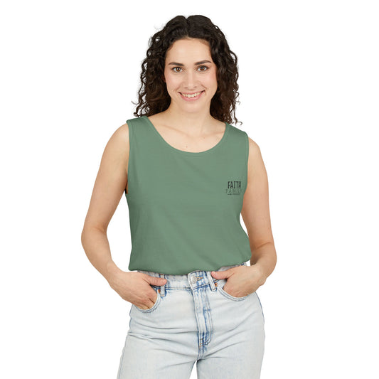 Comfort color Faith, Family & Friends Tank Top