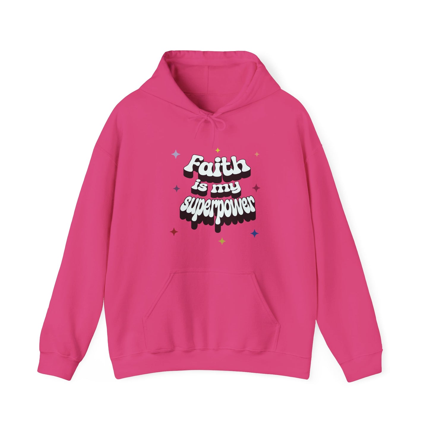 Faith is my Superpower Hoodie, Religious Sweatshirt, Christian Apparel, Inspirational Pullover, Gift for Believer, Religious Clothing