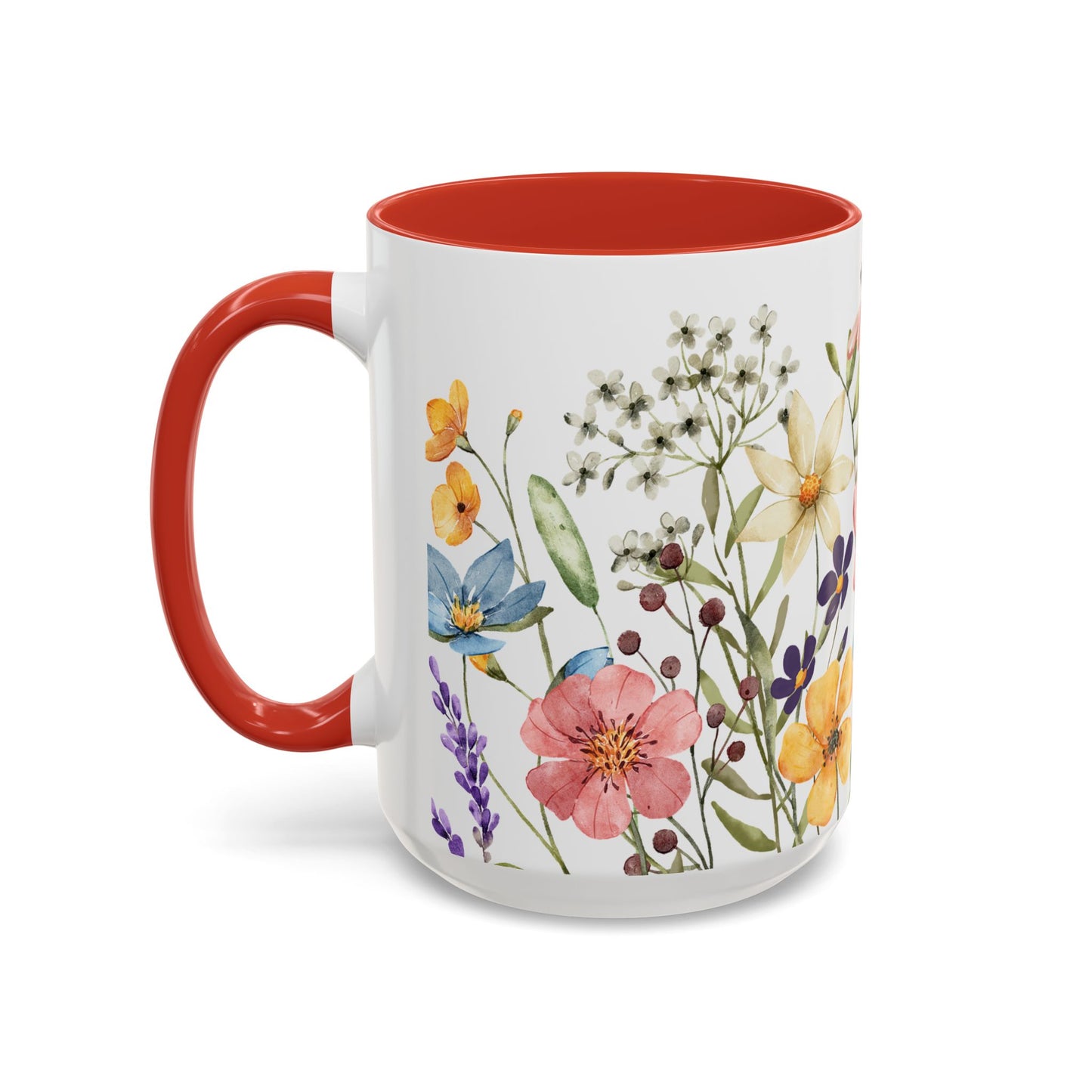 Copy of Floral Accent Coffee Mug | Colorful Botanical Design for Nature Lovers