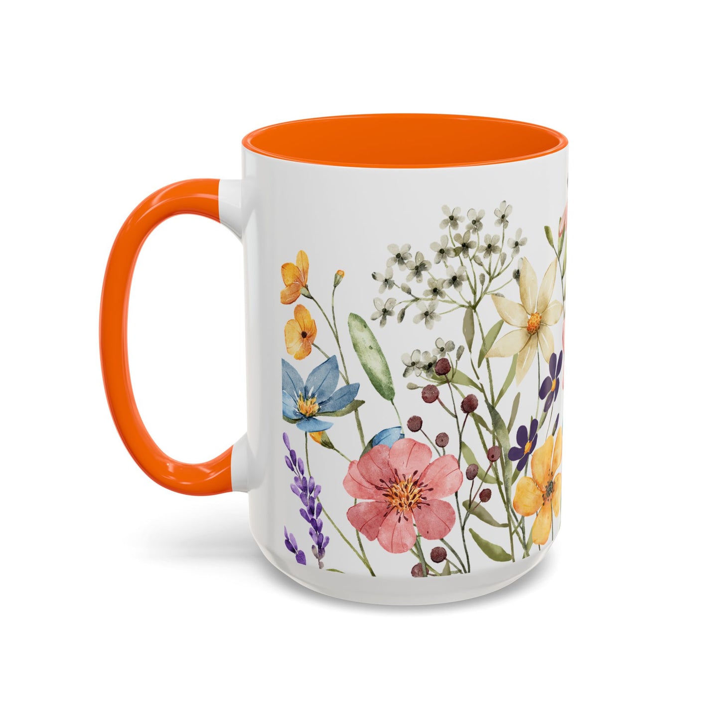 Copy of Floral Accent Coffee Mug | Colorful Botanical Design for Nature Lovers