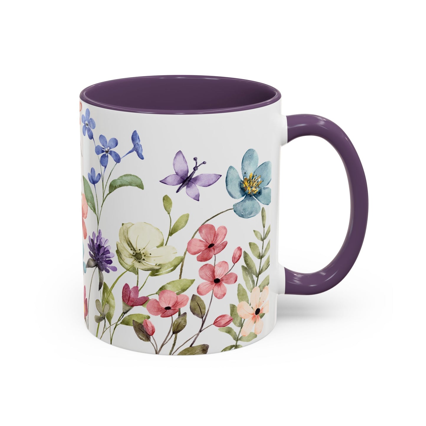 Copy of Floral Accent Coffee Mug | Colorful Botanical Design for Nature Lovers