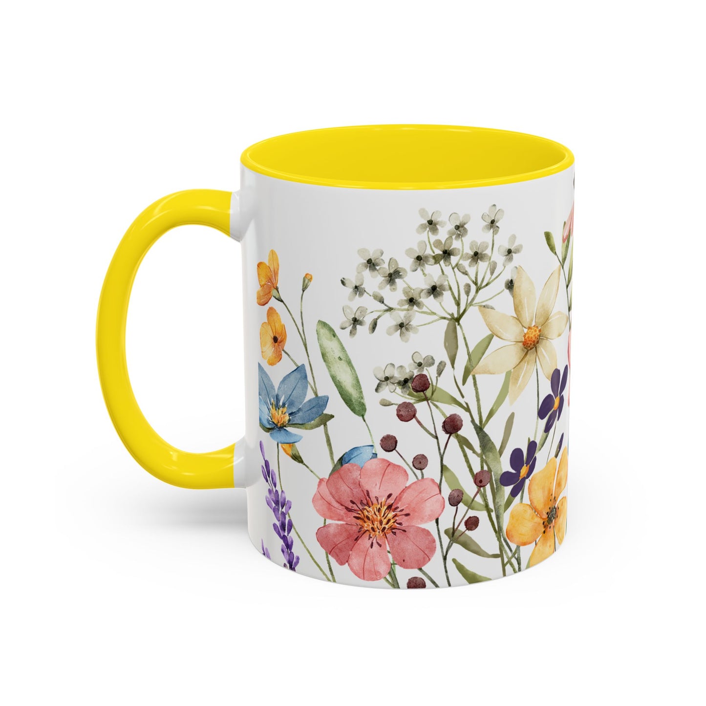 Copy of Floral Accent Coffee Mug | Colorful Botanical Design for Nature Lovers