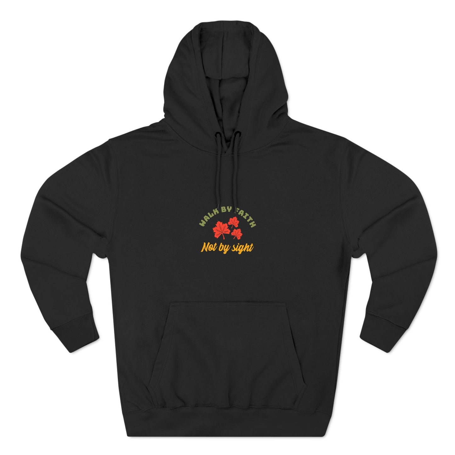 Three-Panel Fleece Hoodie - Walk by Faith