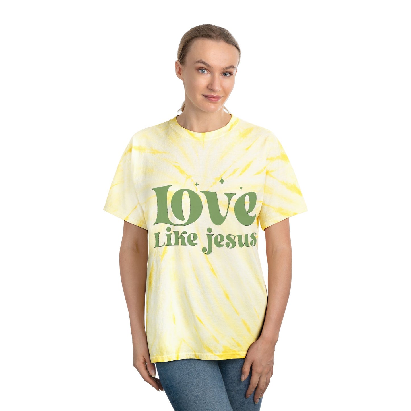 Tie-Dye Tee Love Like Jesus - Christian Tie-Dye T-Shirt