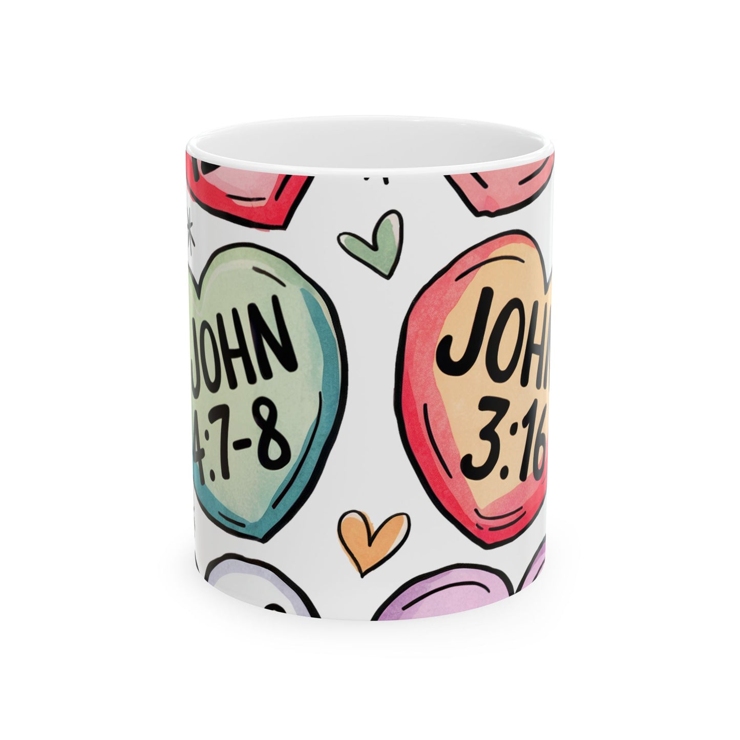 Bible Verse Ceramic Mug with Bible Love Quotes