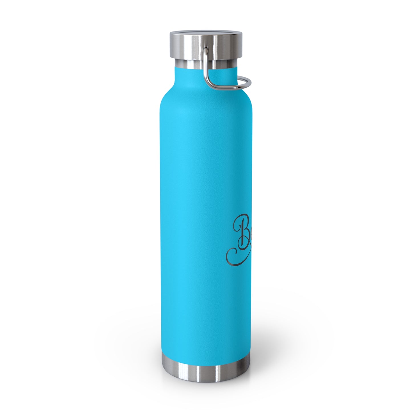 Copper Vacuum Insulated Bottle, 22oz with faith-based theme - Believe