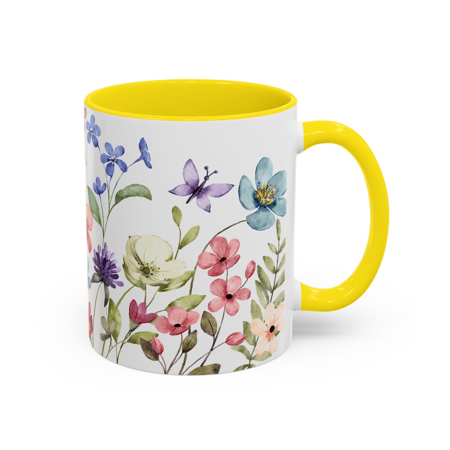 Copy of Floral Accent Coffee Mug | Colorful Botanical Design for Nature Lovers