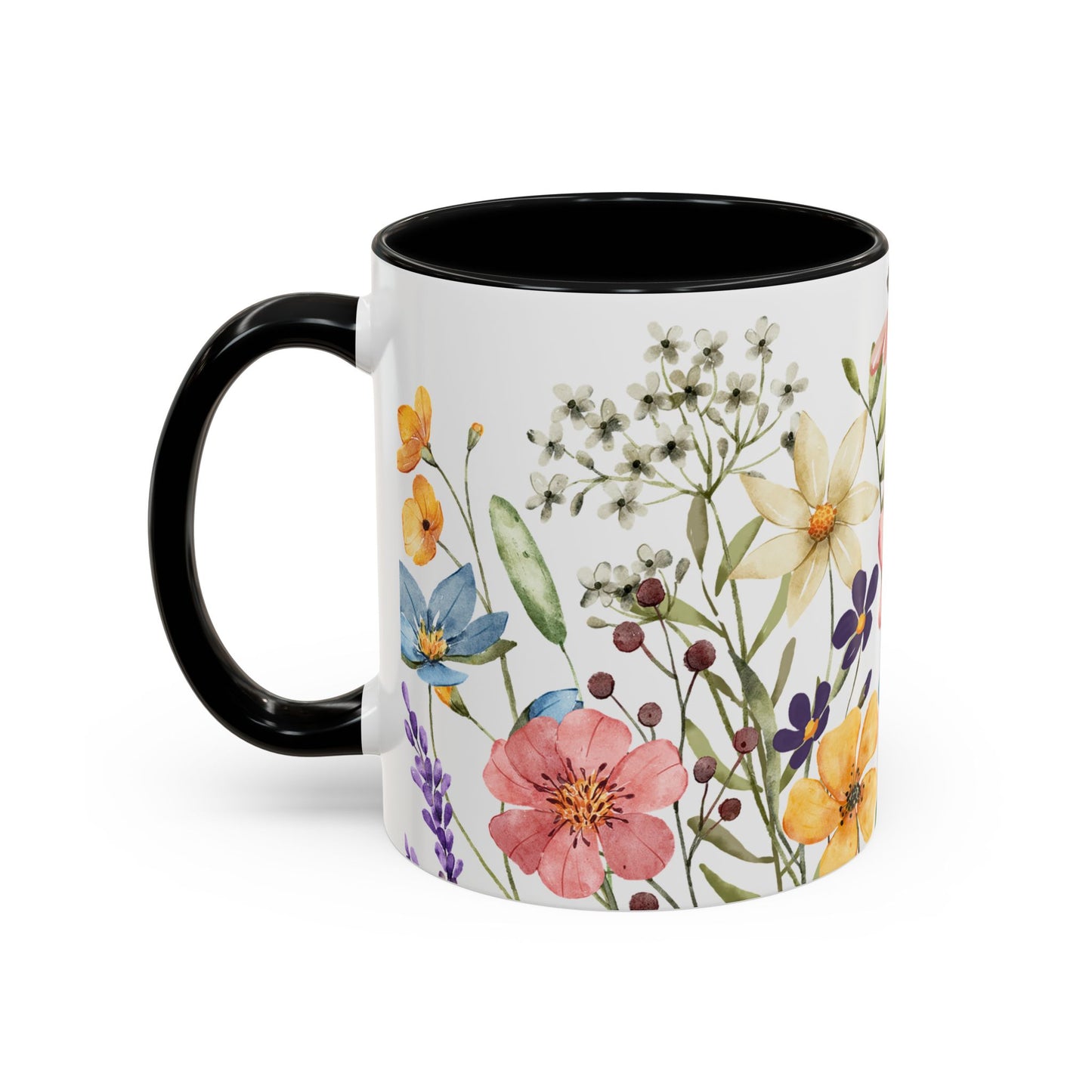 Copy of Floral Accent Coffee Mug | Colorful Botanical Design for Nature Lovers