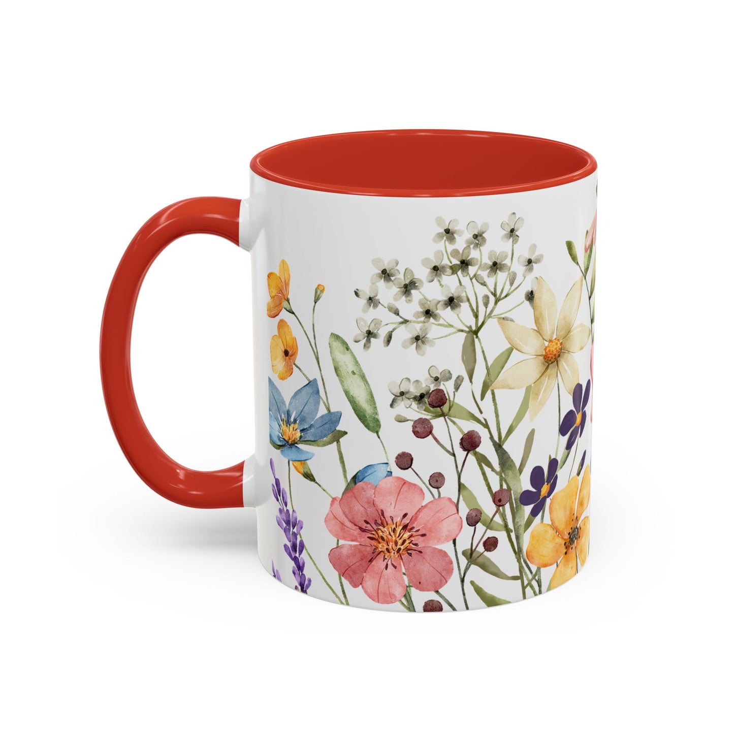 Copy of Floral Accent Coffee Mug | Colorful Botanical Design for Nature Lovers