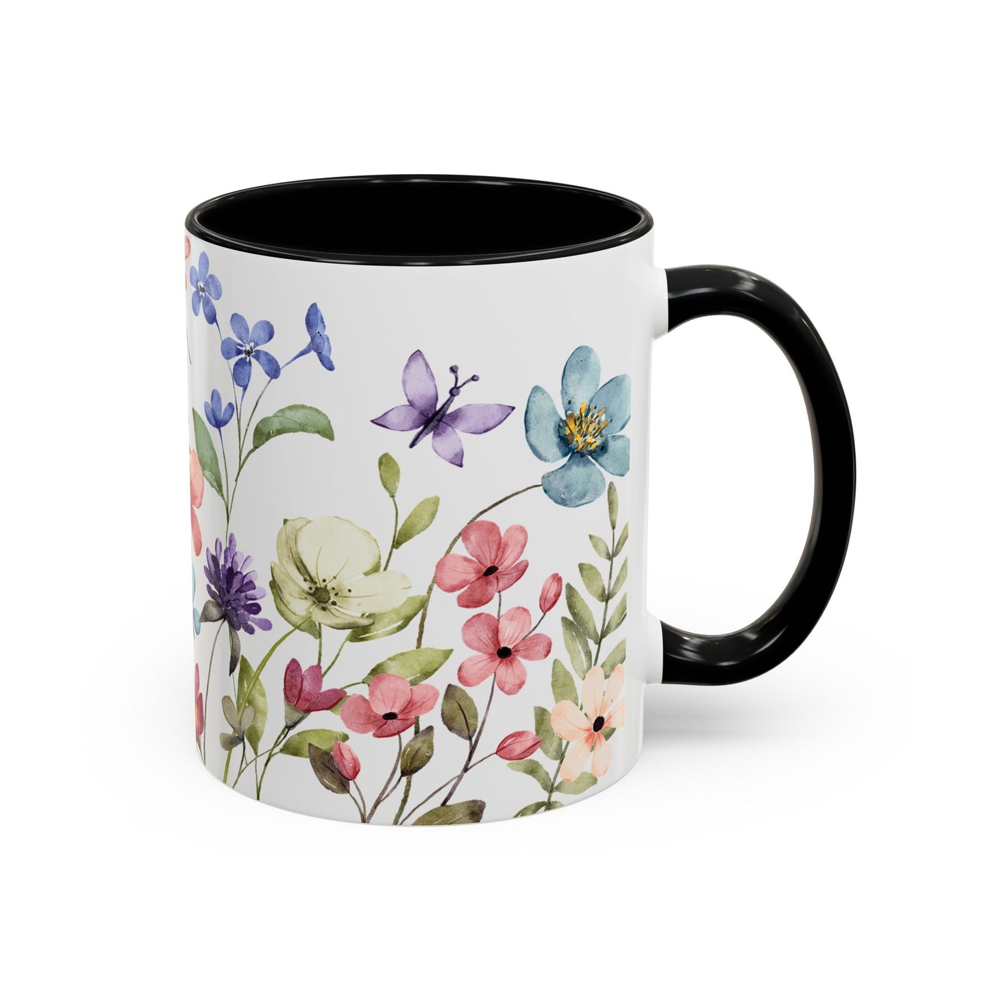 Copy of Floral Accent Coffee Mug | Colorful Botanical Design for Nature Lovers