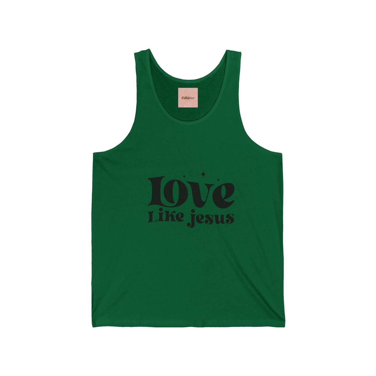 Inspirational Tank Top - Love Like Jesus Unisex Jersey