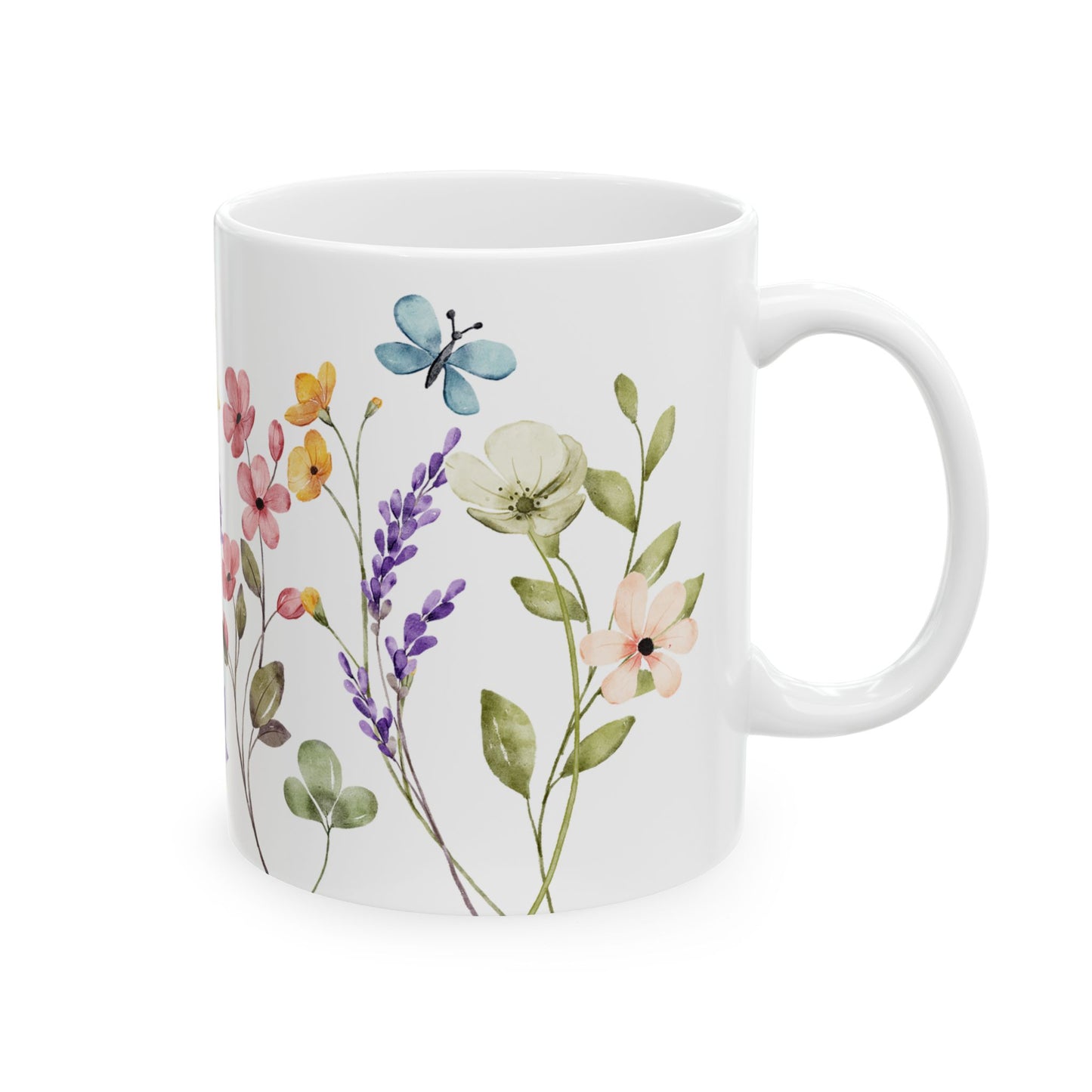 Copy of Floral Ceramic Mug | Coffee Cup with Wildflower Design, Ideal Gift for Flower Lovers, Mother's Day, Birthday, Home Decor, Tea Lover