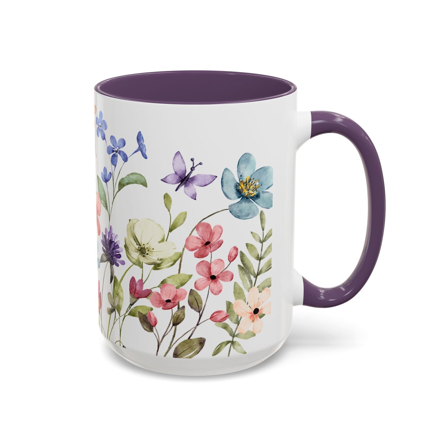 Copy of Floral Accent Coffee Mug | Colorful Botanical Design for Nature Lovers