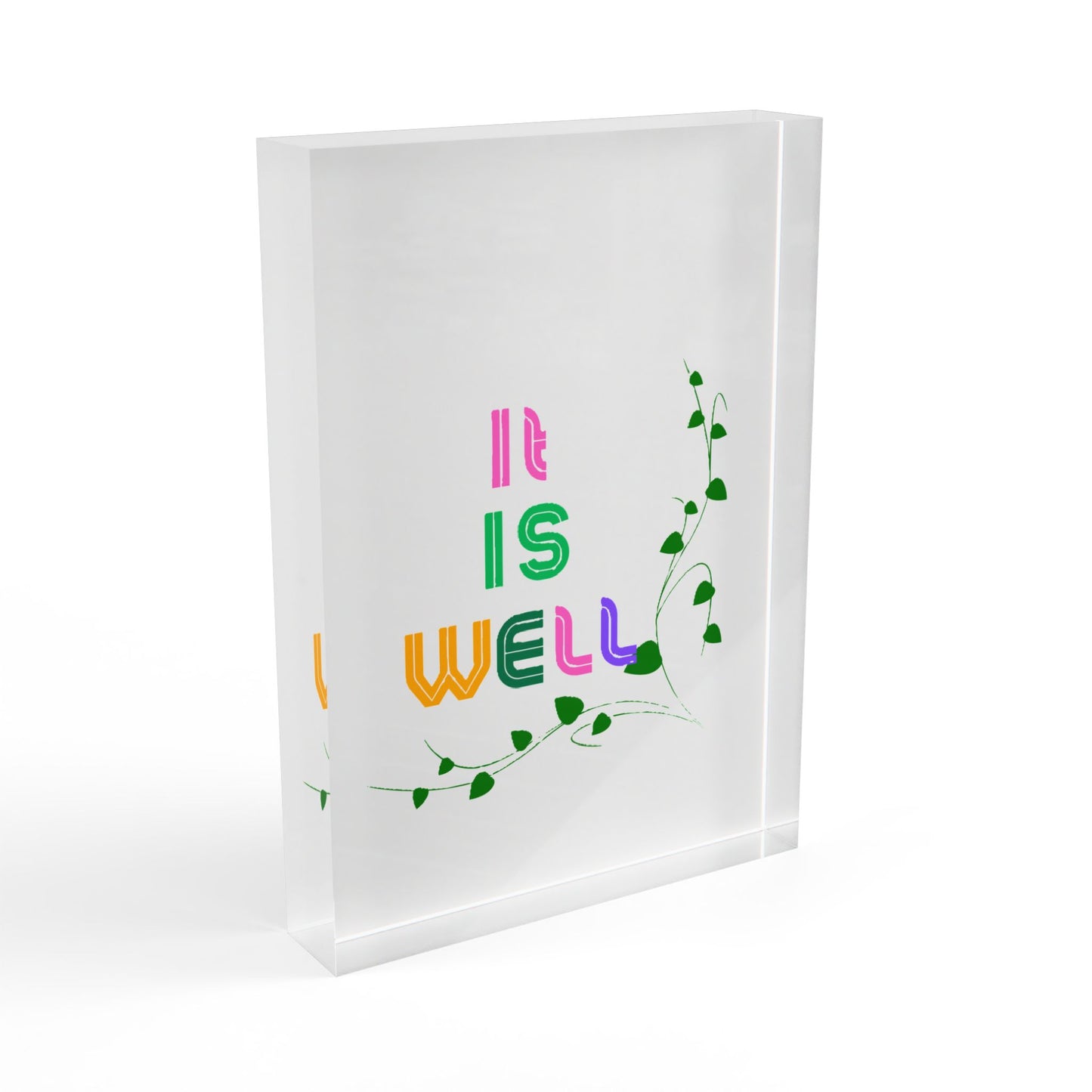 "It Is Well" - Photo Block