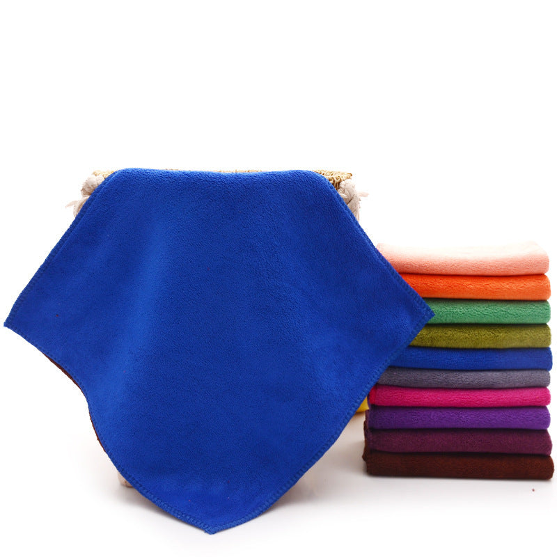 Square Towels Small Towels Fine Fiber Dish Cloth Absorbent Car Wipes, Scouring Pads Children'S Saliva Towels Car Wipes