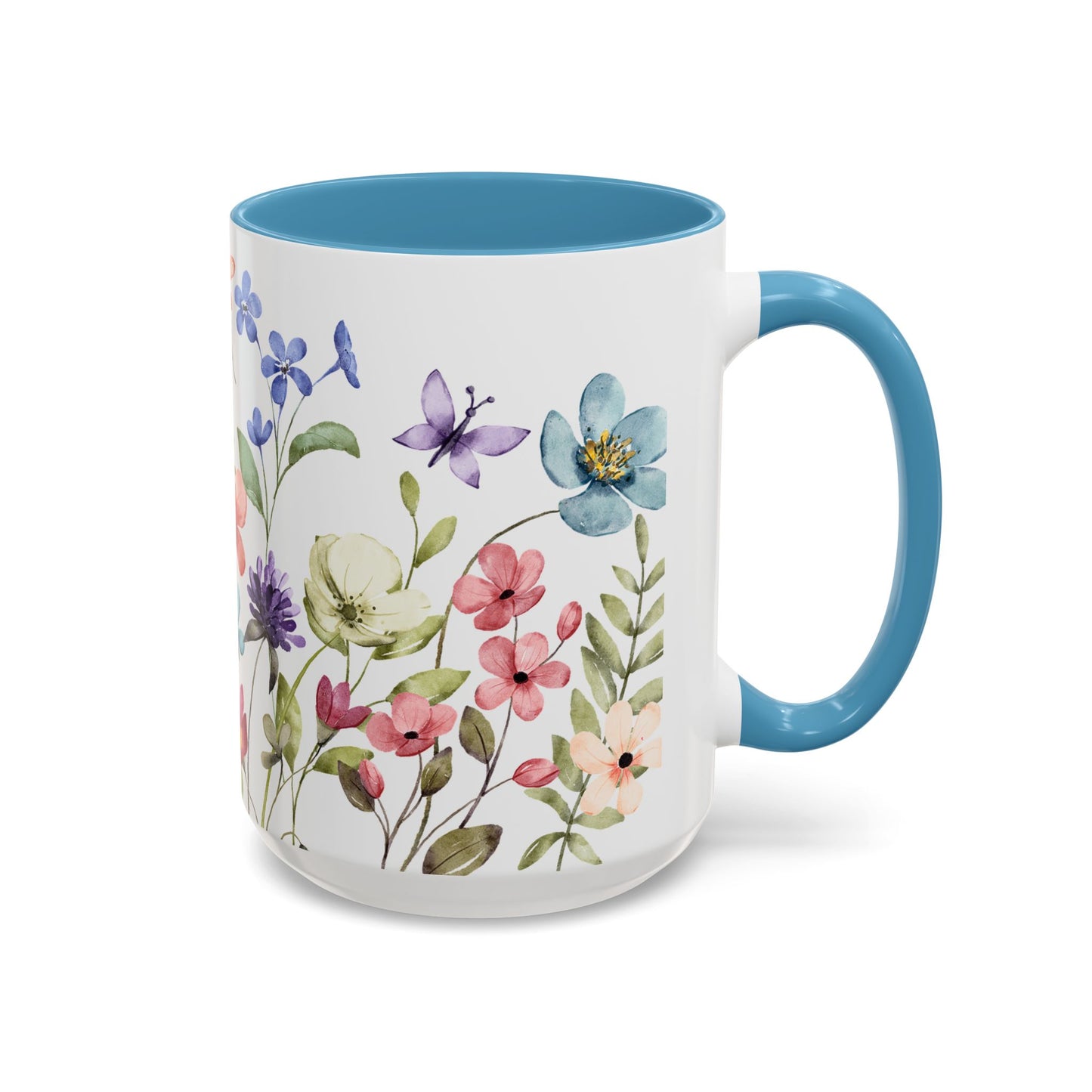 Copy of Floral Accent Coffee Mug | Colorful Botanical Design for Nature Lovers