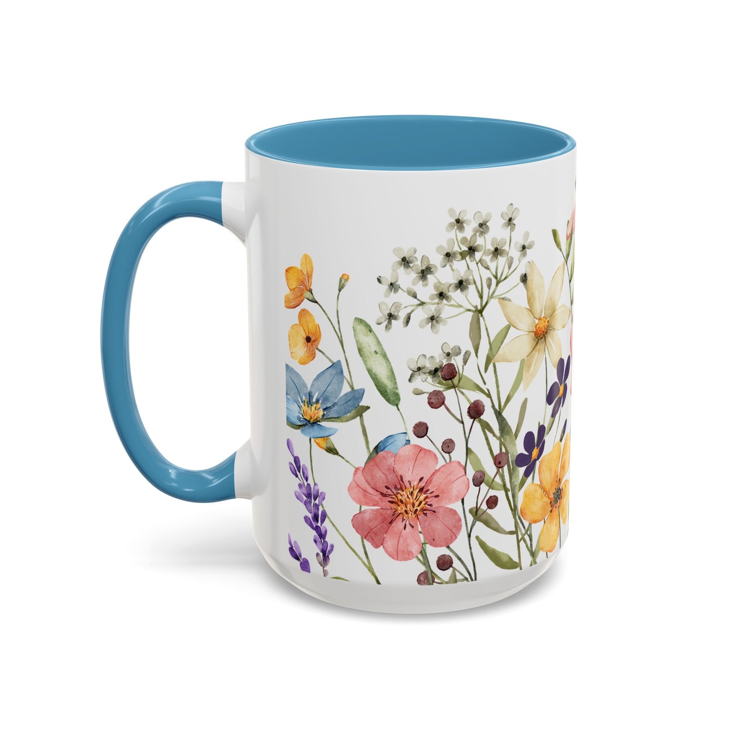 Copy of Floral Accent Coffee Mug | Colorful Botanical Design for Nature Lovers