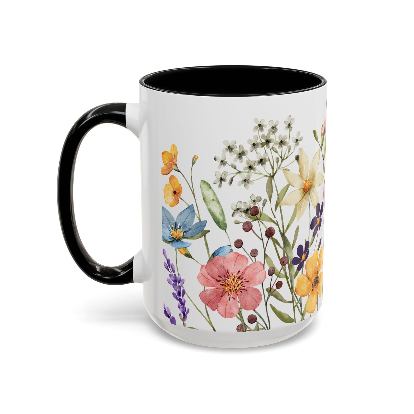 Copy of Floral Accent Coffee Mug | Colorful Botanical Design for Nature Lovers