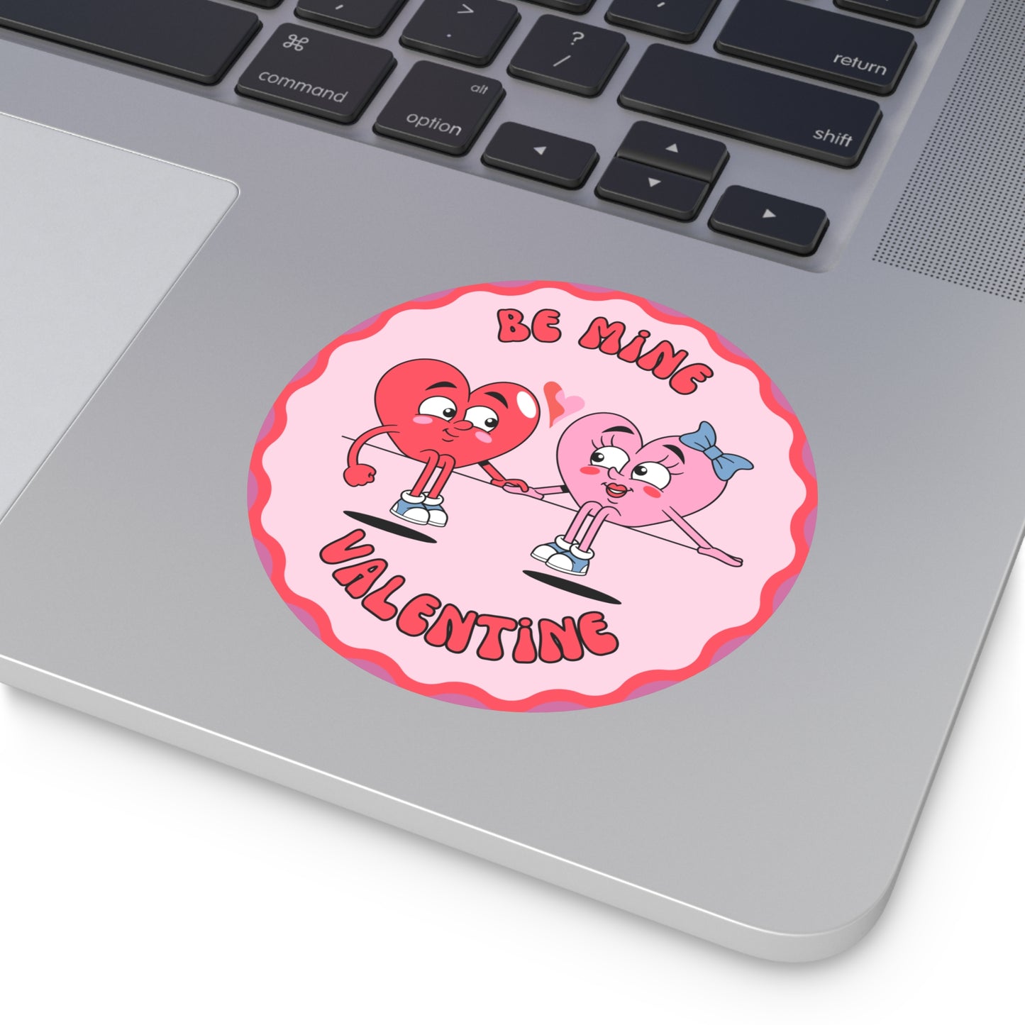 Valentine Round Stickers - Be Mine