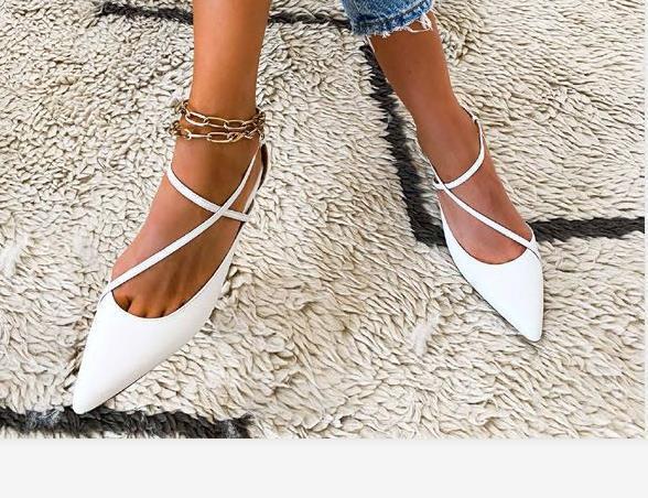 Summer New Fashion Pointed Women's Shoes Closed Toe Casual