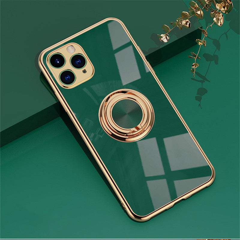 Compatible with Apple, Original Silicone Cover For iPhone 12 12 Pro Cover Case For iPhone 12 mini 11 Pro Max luxury Plating Phone Case for iphone11 Max