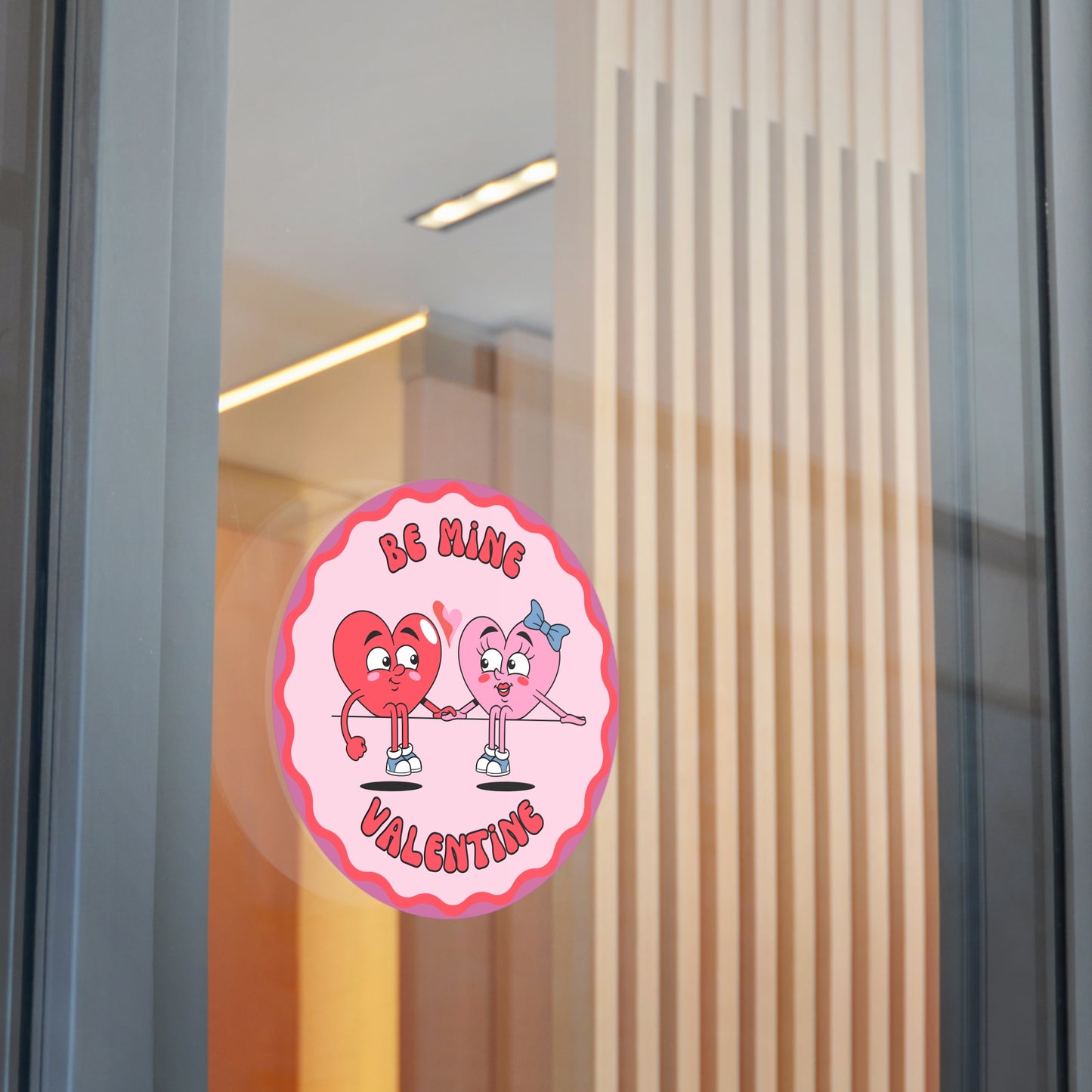 Valentine Round Stickers - Be Mine