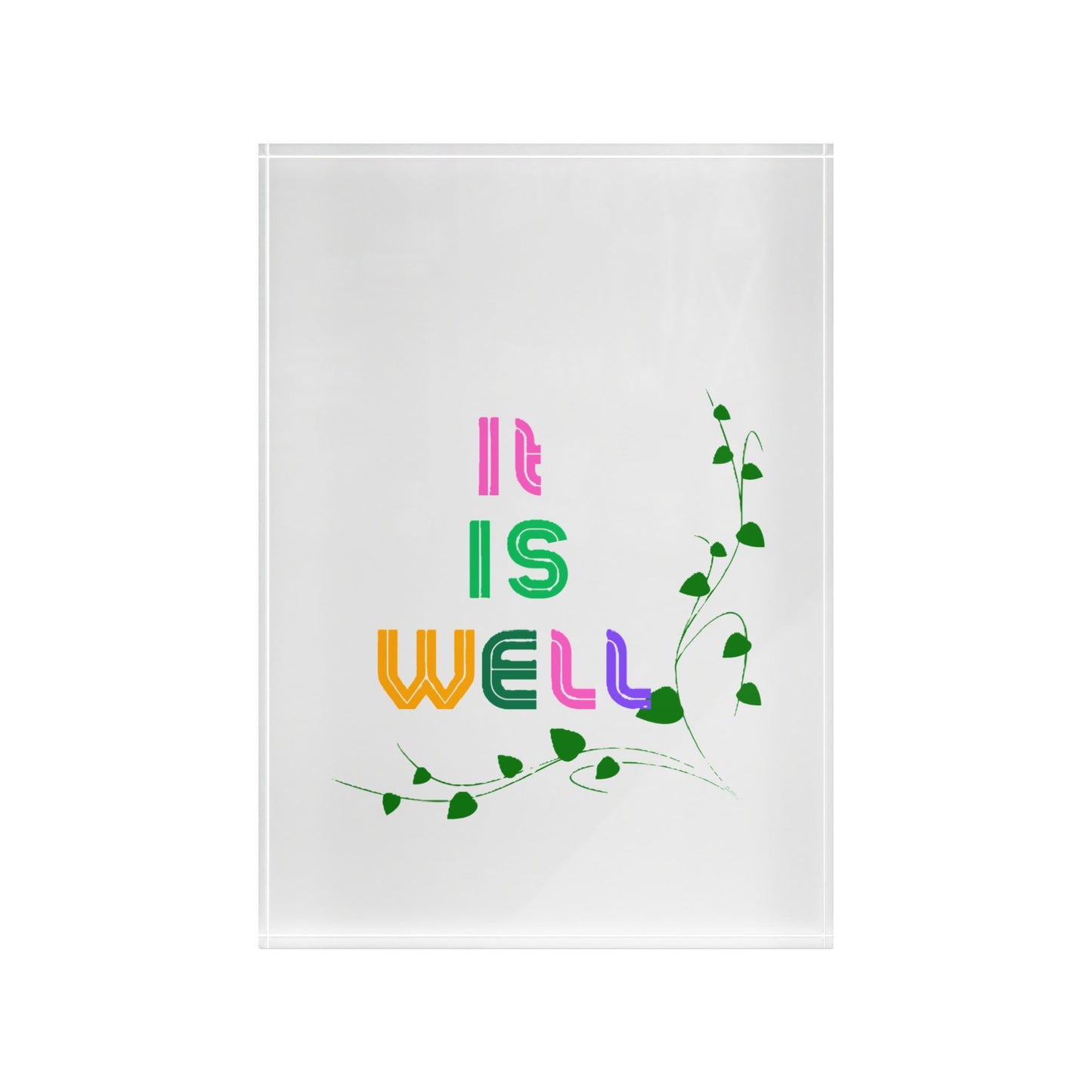 "It Is Well" - Photo Block