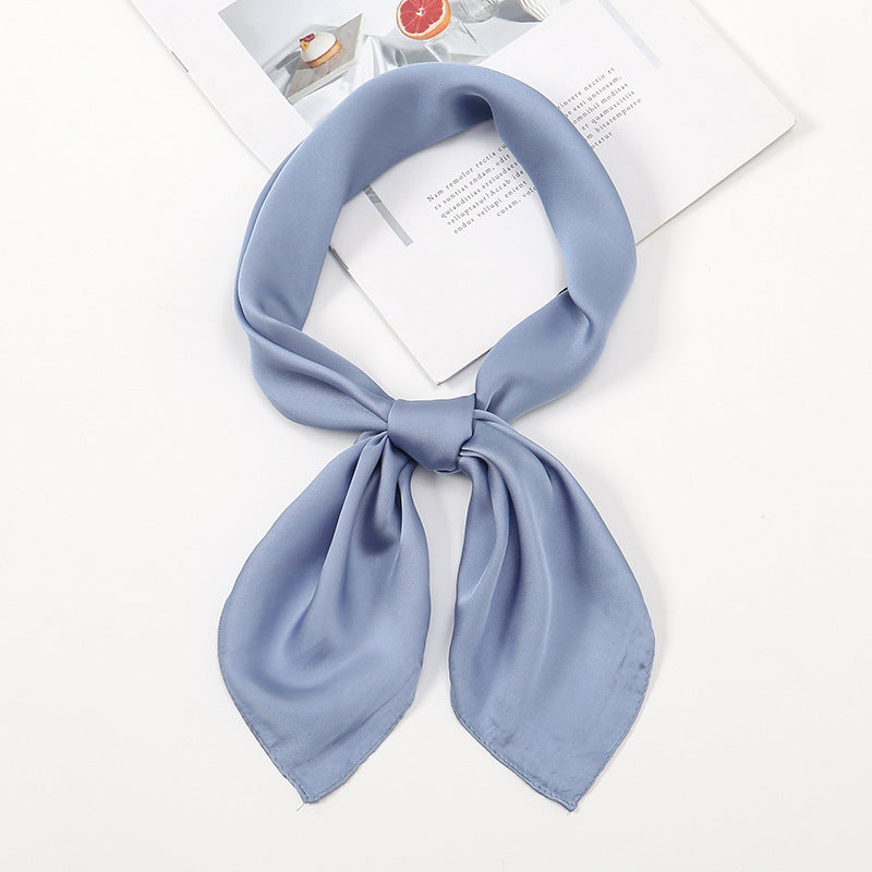 Simple And Versatile Satin Plain Handkerchief