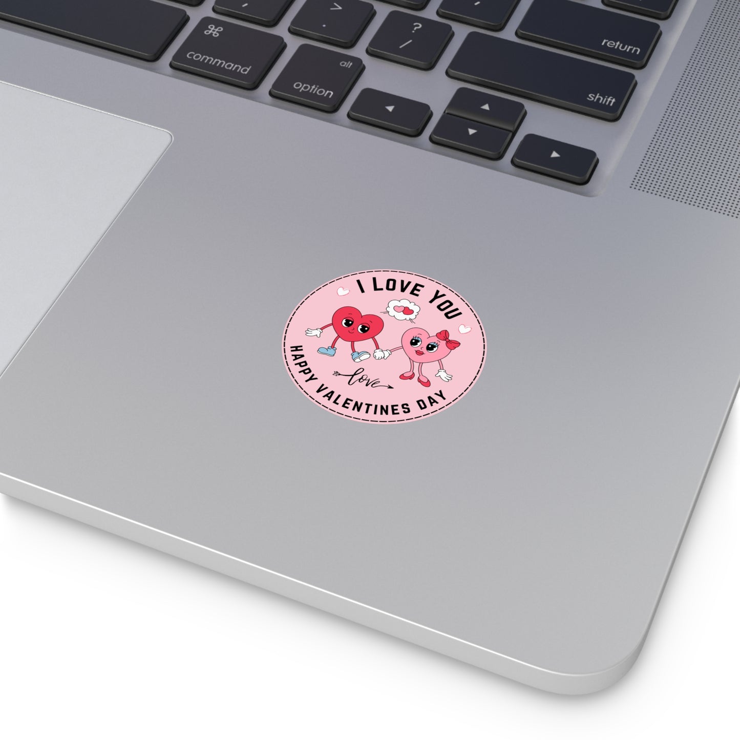 Round Vinyl Stickers -Happy Valentine's day