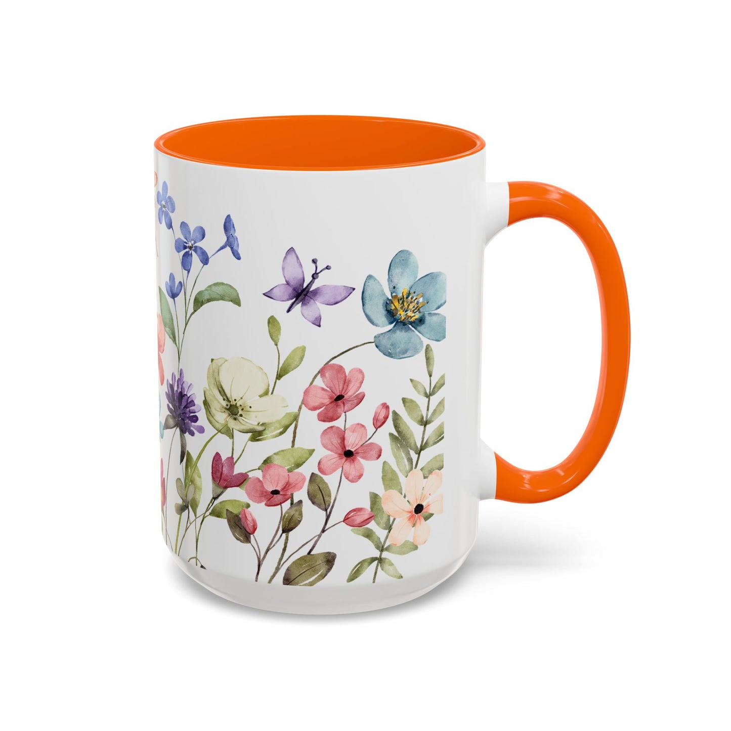 Copy of Floral Accent Coffee Mug | Colorful Botanical Design for Nature Lovers