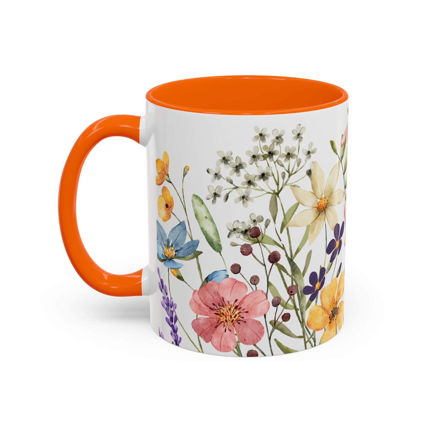 Copy of Floral Accent Coffee Mug | Colorful Botanical Design for Nature Lovers