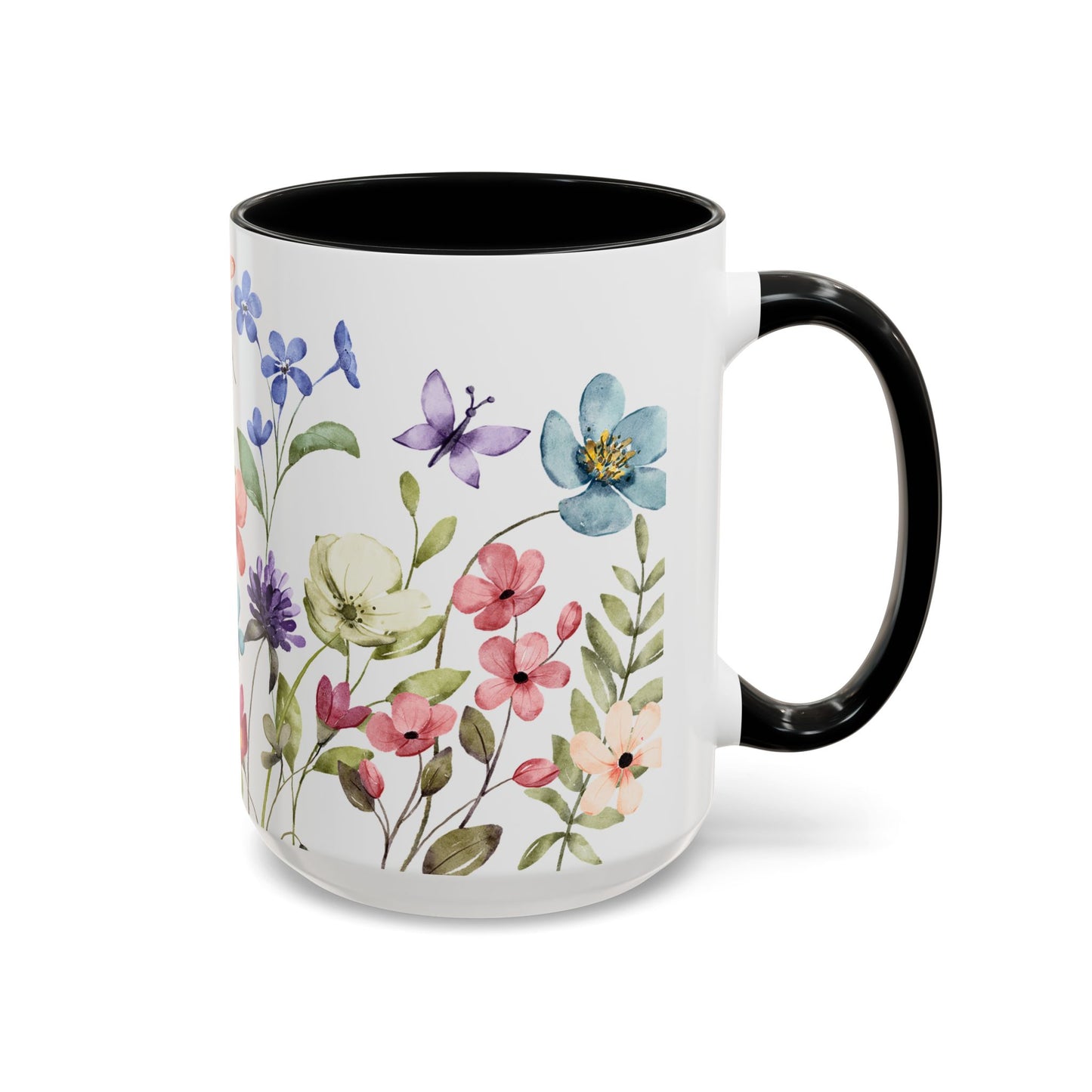 Copy of Floral Accent Coffee Mug | Colorful Botanical Design for Nature Lovers