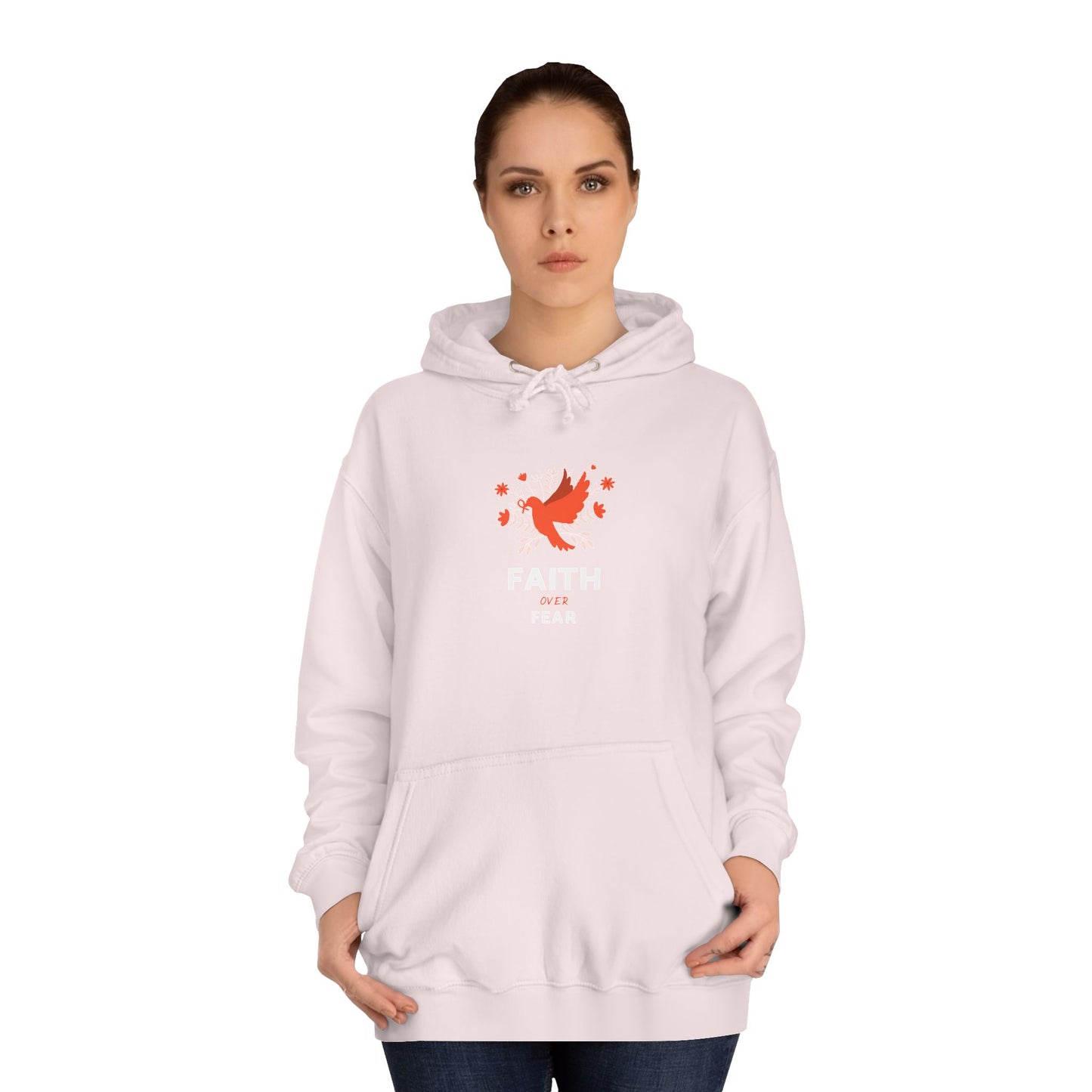 Unisex College Hoodie - Faith Over Fear