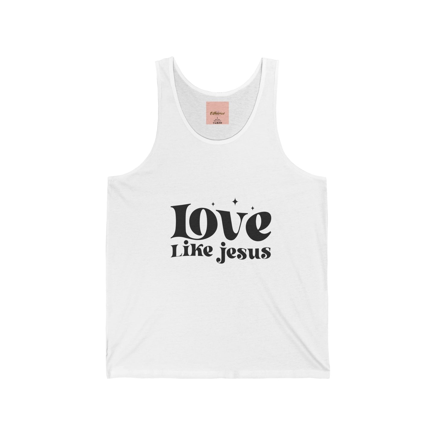 Inspirational Tank Top - Love Like Jesus Unisex Jersey