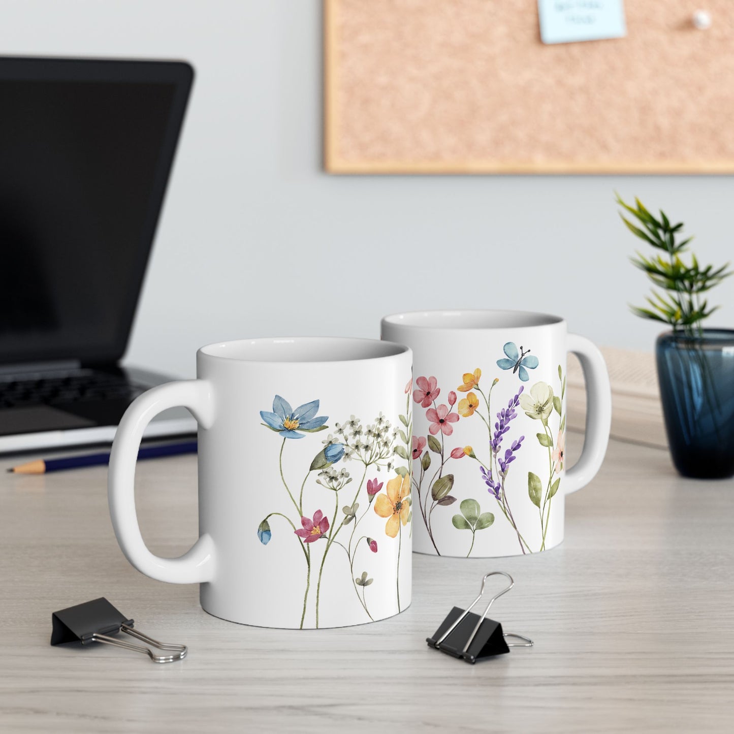 Copy of Floral Ceramic Mug | Coffee Cup with Wildflower Design, Ideal Gift for Flower Lovers, Mother's Day, Birthday, Home Decor, Tea Lover