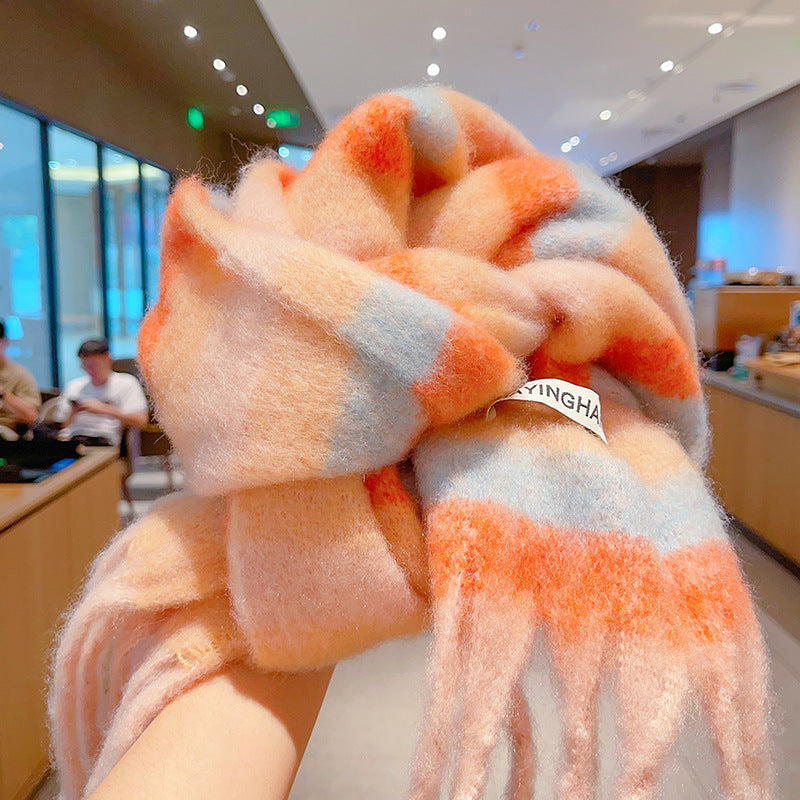 New Warm Thick Color Autumn And Winter Children's Scarf