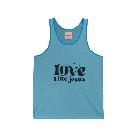 Inspirational Tank Top - Love Like Jesus Unisex Jersey