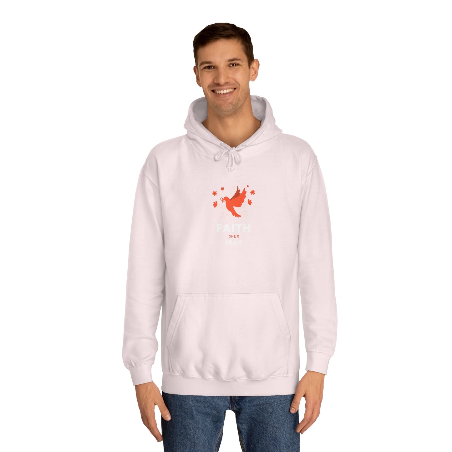 Unisex College Hoodie - Faith Over Fear