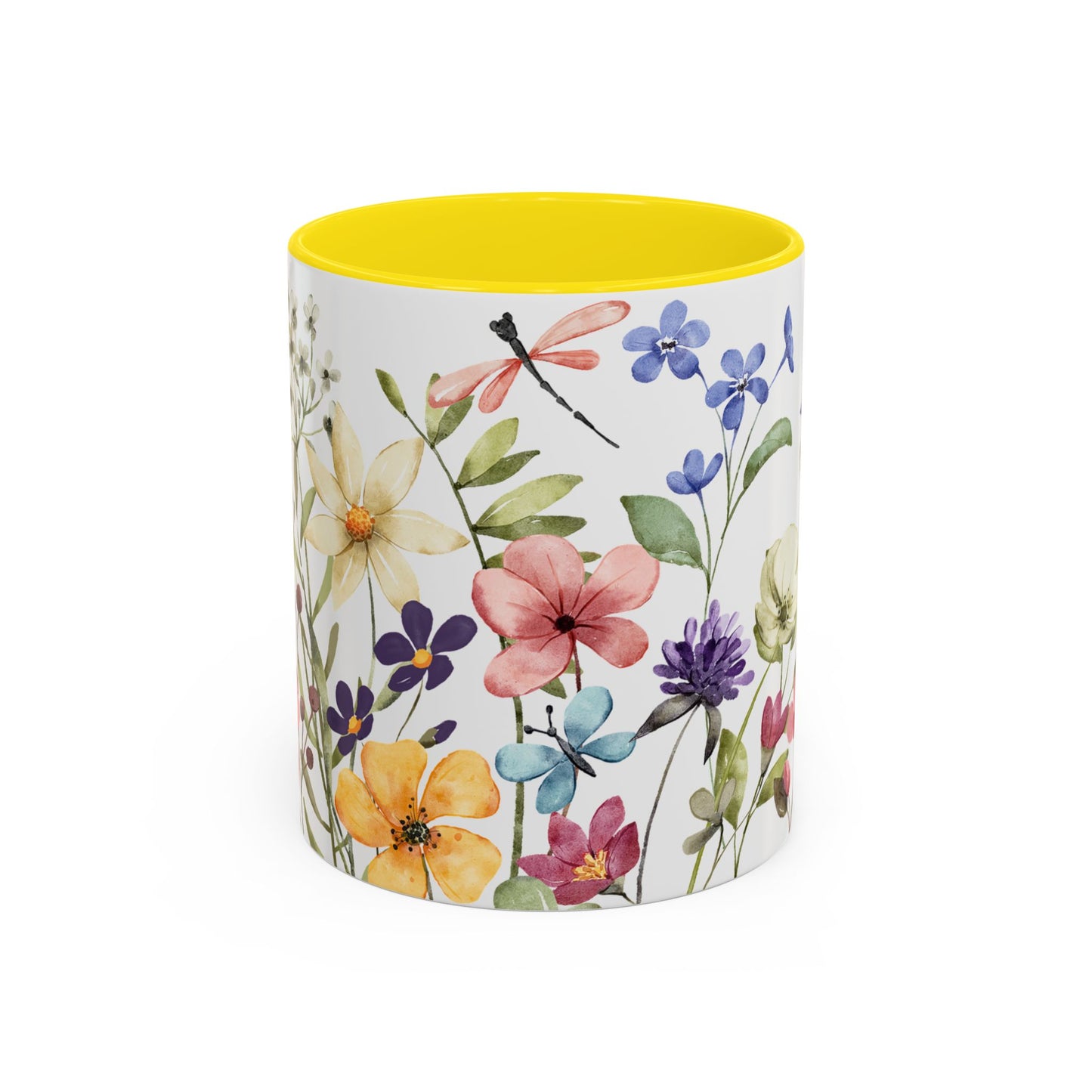 Copy of Floral Accent Coffee Mug | Colorful Botanical Design for Nature Lovers