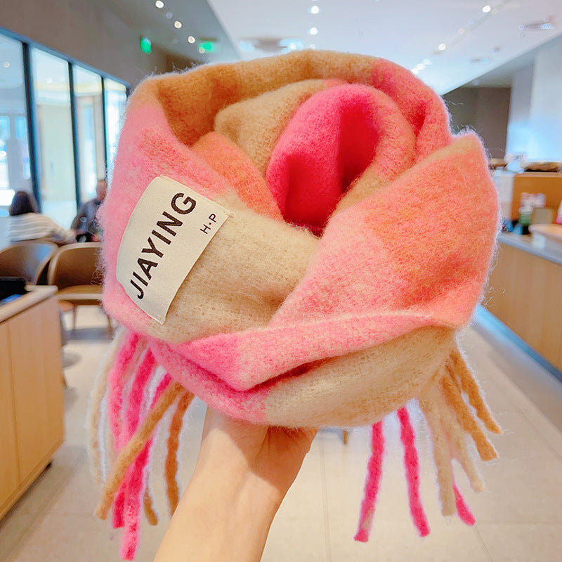 New Warm Thick Color Autumn And Winter Children's Scarf