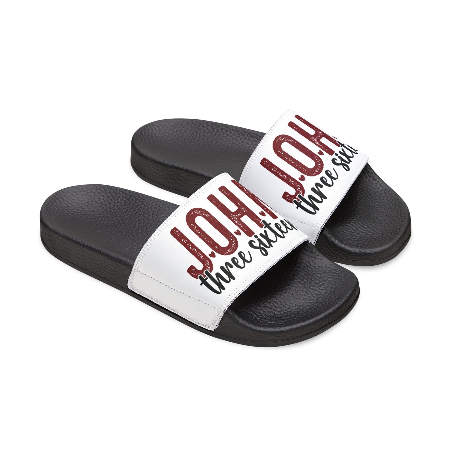 Women's Removable-Strap Sandals with Bible theme - John 3:16