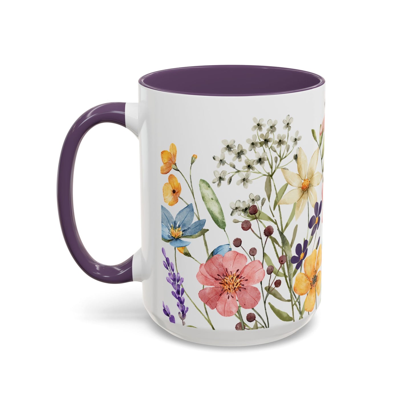 Copy of Floral Accent Coffee Mug | Colorful Botanical Design for Nature Lovers