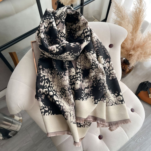 New Leopard Print Long All-matching Warm Scarf