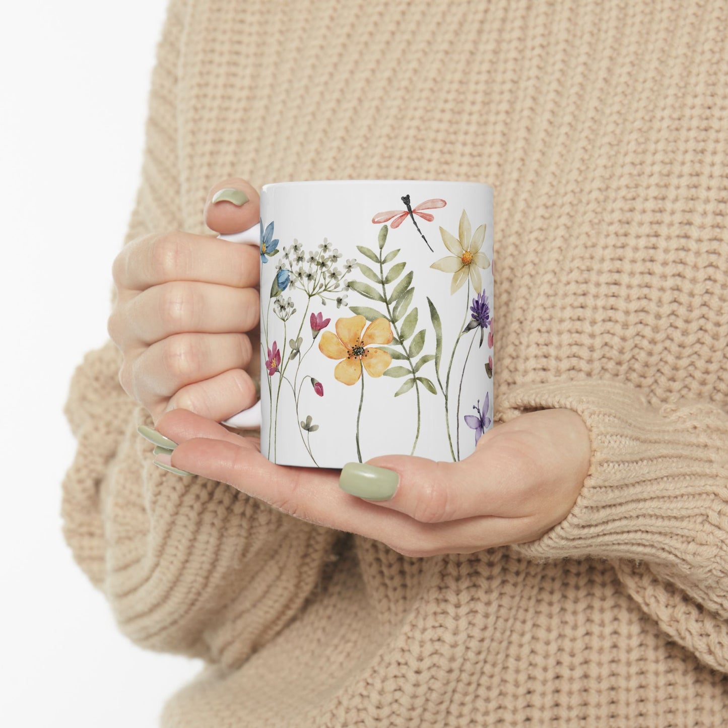 Copy of Floral Ceramic Mug | Coffee Cup with Wildflower Design, Ideal Gift for Flower Lovers, Mother's Day, Birthday, Home Decor, Tea Lover