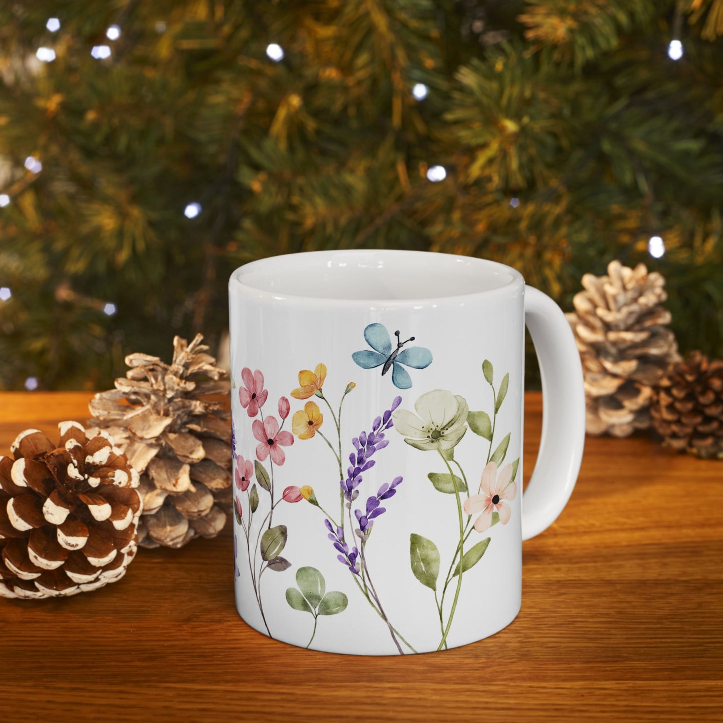 Copy of Floral Ceramic Mug | Coffee Cup with Wildflower Design, Ideal Gift for Flower Lovers, Mother's Day, Birthday, Home Decor, Tea Lover