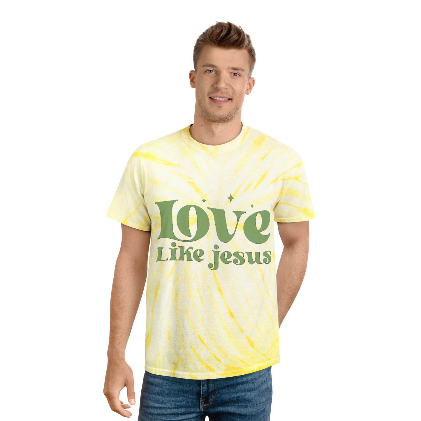 Tie-Dye Tee Love Like Jesus - Christian Tie-Dye T-Shirt