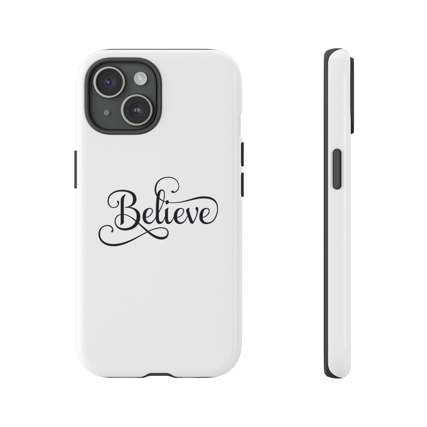 Tough Phone Case with Faith message