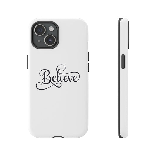 Tough Phone Case with Faith message