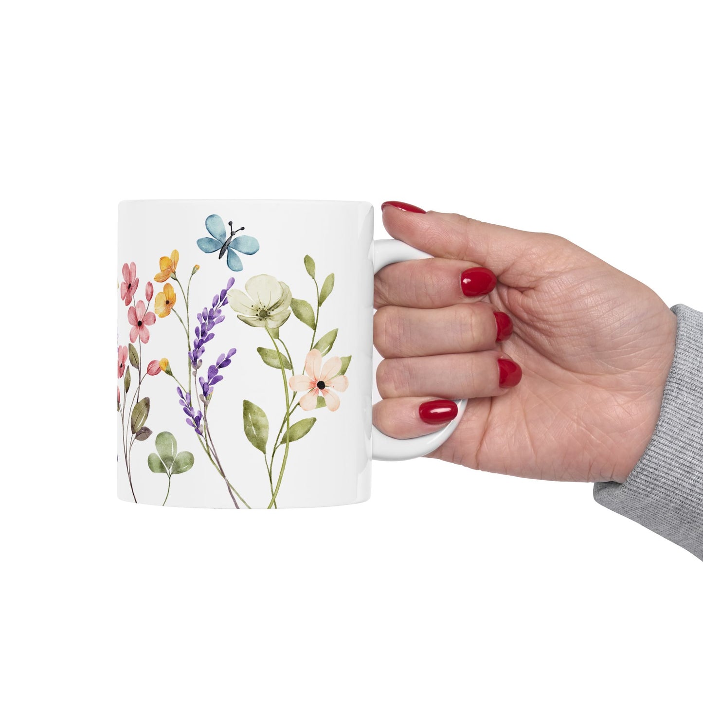 Copy of Floral Ceramic Mug | Coffee Cup with Wildflower Design, Ideal Gift for Flower Lovers, Mother's Day, Birthday, Home Decor, Tea Lover